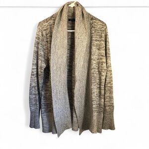 Apt 9 Sweater Womens Large Gray Cardigan Open Front Long Sleeve